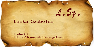 Liska Szabolcs névjegykártya